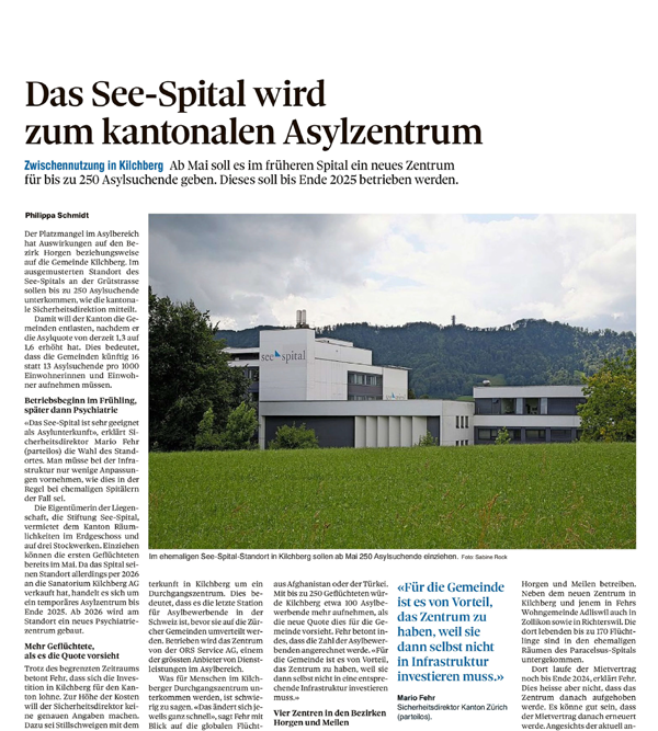 Artikel aus Zürichsee-Zeitung