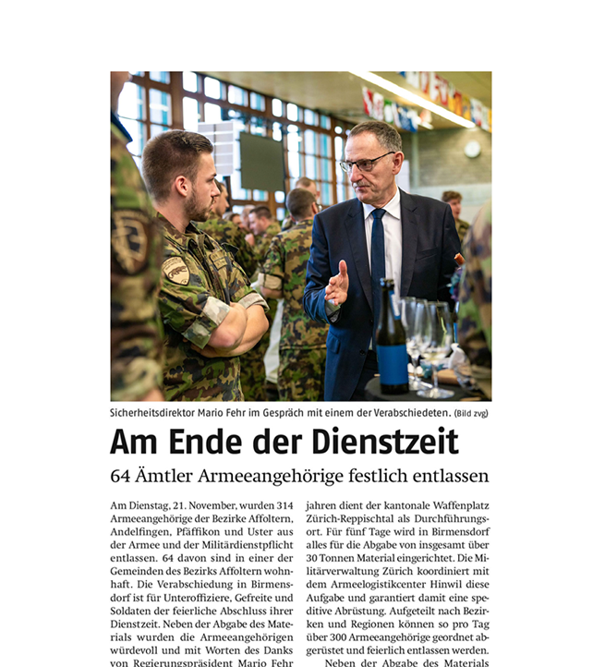 Affolter-Anzeiger-Artikel