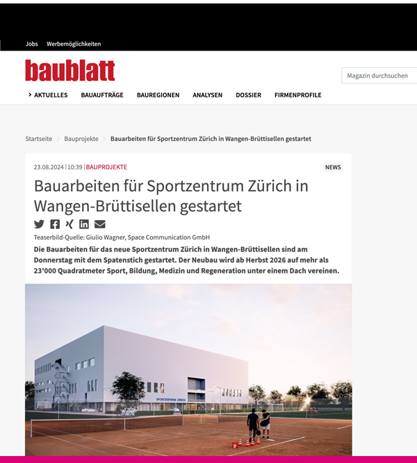 Artikel aus dem Baublatt