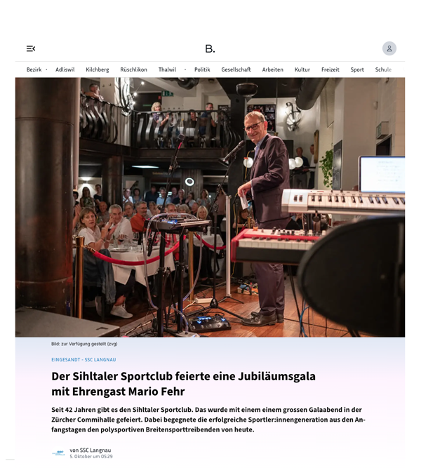 Screenshot des Artikels von Bezirk.ch