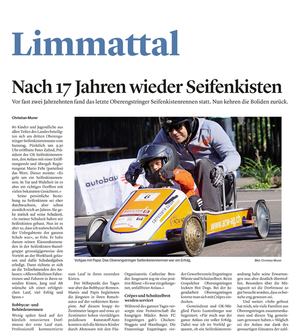 PDF vom Beitrag der «Limmattaler Zeitung»