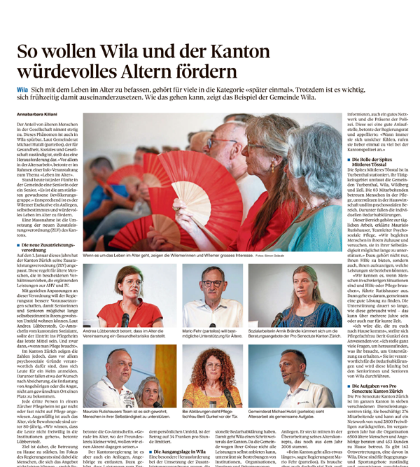 Artikel aus dem «Zürcher Oberländer»