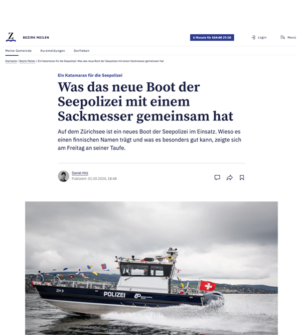 Artikel von Zürichsee-Zeitung