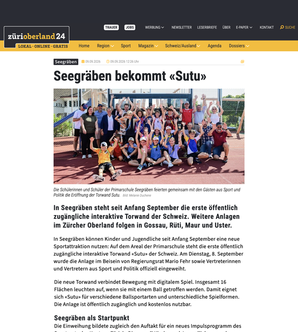 Bericht von Zürioberland24.ch