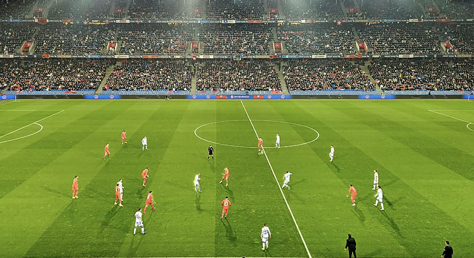 Schweiz–Kosovo im Basler St. Jakob-Park.