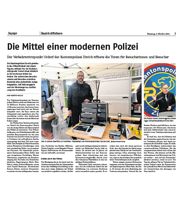 Die Mittel einer modernen Polizei